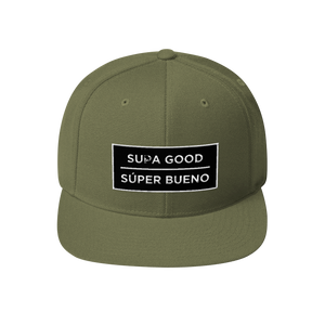 Supa Good Super Bueno Snapback Hat - Olive