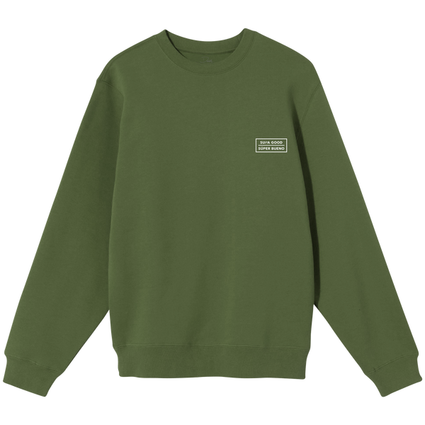 Supa Good Super Bueno Crewneck Sweatshirt - Olive