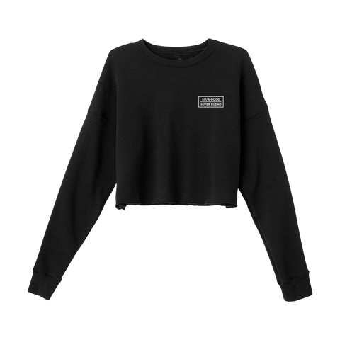 Supa Good Super Bueno Crop Sweatshirt - Black