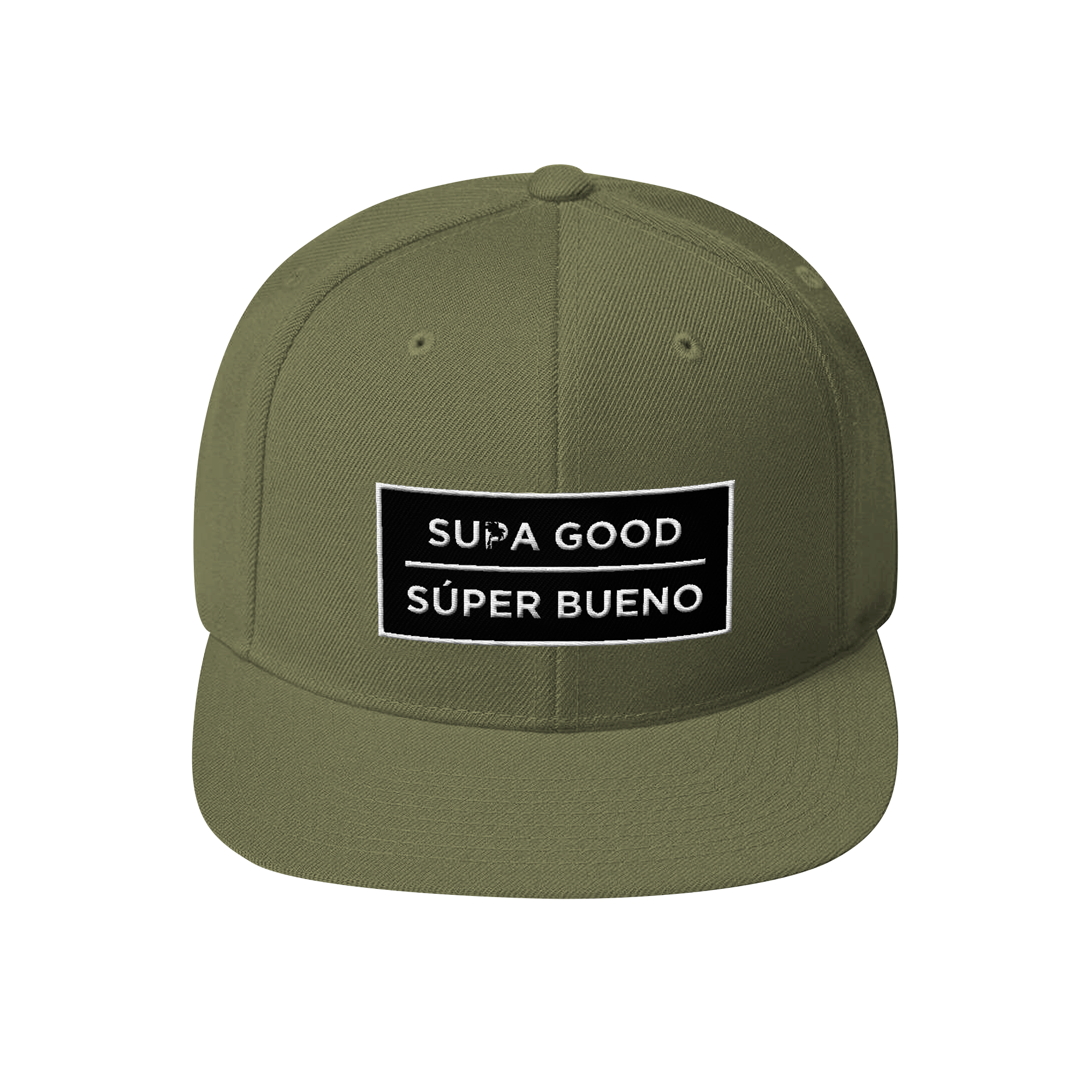 Supa Good Super Bueno Snapback Hat - Olive